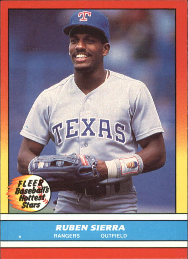 1988 Fleer Hottest Stars Baseball Cards        038      Ruben Sierra